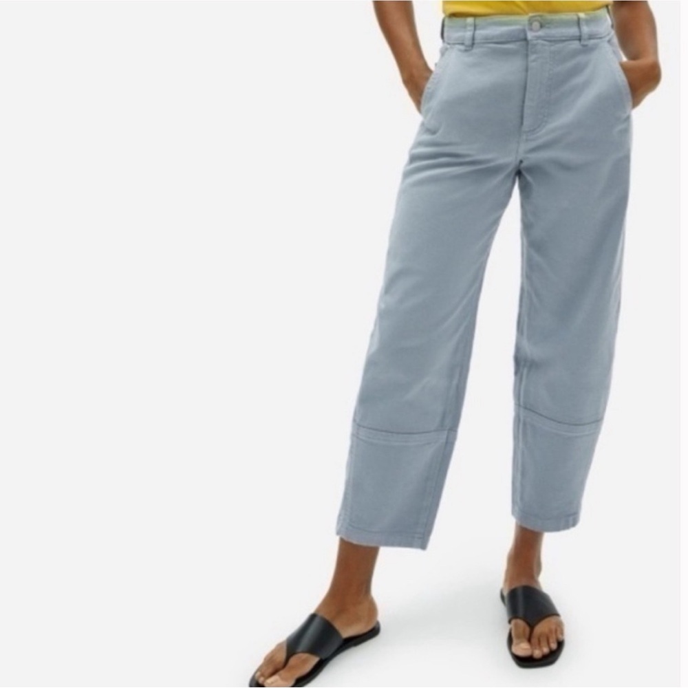 Everlane The Utility Barrel Pants Grey Blue Sz 2